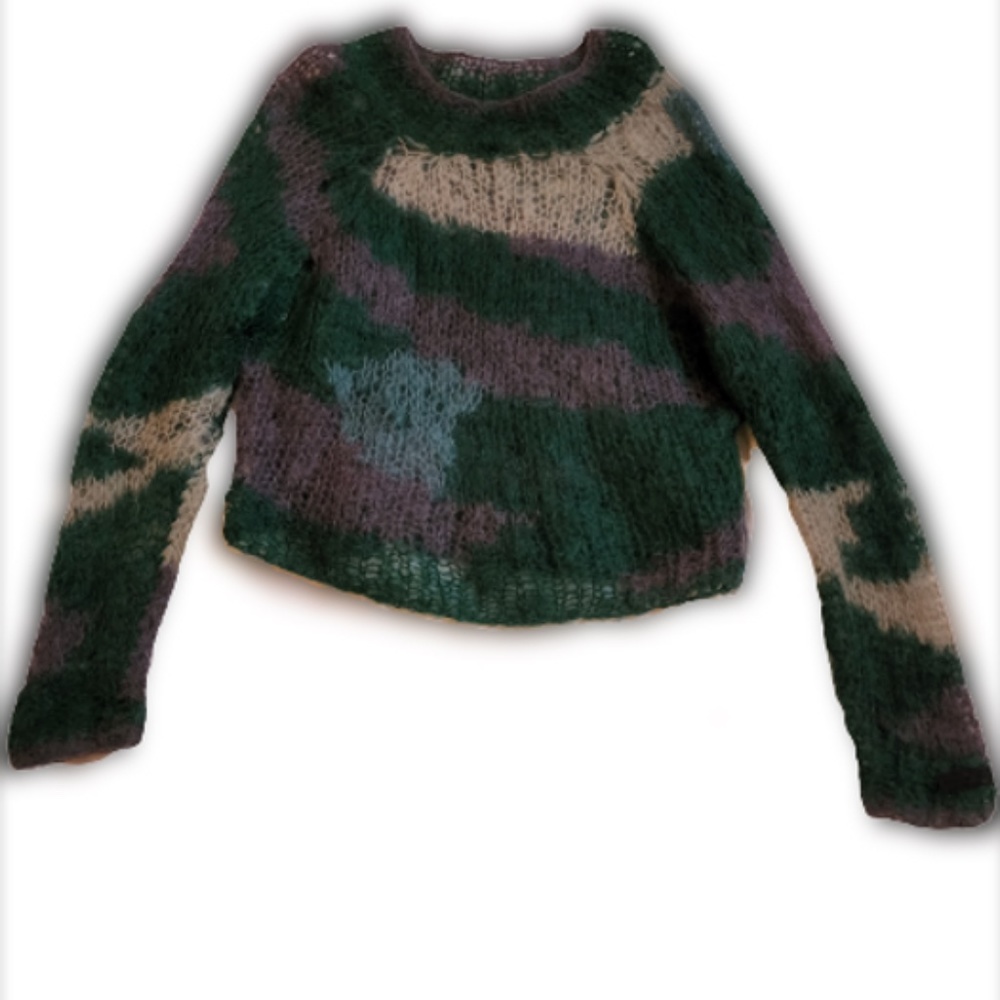 AUTH SEDITIONARIES Camouflage Sweater by VW & Malcom McLaren MUSEUM PIECE